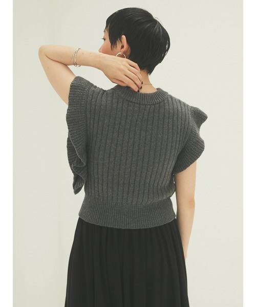 armonia(アルモニーア)の「armonia・フリルニットセットワンピース*(ワンピース・レディース・グレー/カーキ・FREE)」の10枚目の写真