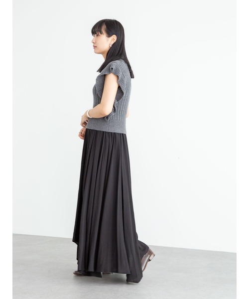 armonia(アルモニーア)の「armonia・フリルニットセットワンピース*(ワンピース・レディース・グレー/カーキ・FREE)」の8枚目の写真