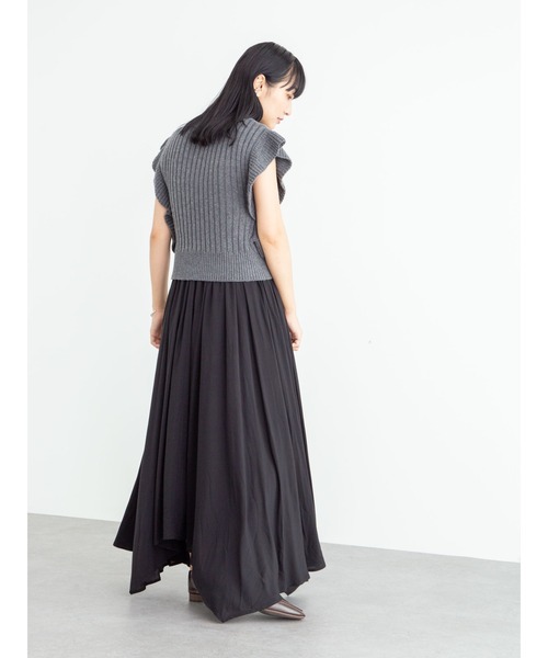 armonia(アルモニーア)の「armonia・フリルニットセットワンピース*(ワンピース・レディース・グレー/カーキ・FREE)」の21枚目の写真