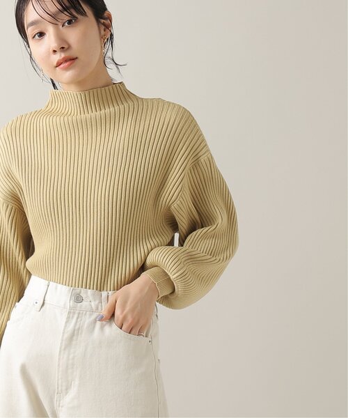 frames RAY CASSIN（フレームスレイカズン）の「ボリュームスリーブボトルネックプルオーバー（ニット/セーター・レディース・ブラック/オフホワイト/オリーブ/イエロー/ブルー/グリーン/ラベンダー/ワイン/グレイッシュベージュ/ブラック系/ベージュ/バイオレット/ライトカーキ/キャメル/マスタード/ミント/イエロー系・FREE）」の16枚目の写真