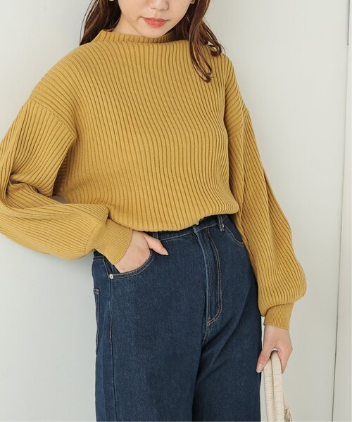 frames RAY CASSIN（フレームスレイカズン）の「ボリュームスリーブボトルネックプルオーバー（ニット/セーター・レディース・ブラック/オフホワイト/オリーブ/イエロー/ブルー/グリーン/ラベンダー/ワイン/グレイッシュベージュ/ブラック系/ベージュ/バイオレット/ライトカーキ/キャメル/マスタード/ミント/イエロー系・FREE）」の13枚目の写真