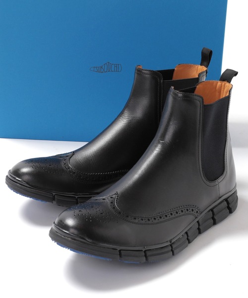 MEN'S BIGI（メンズビギ）の「【HIROSHI TSUBOUCHI×MEN'S BIGI】 サイドゴアブーツ　made in japan（ブーツ・メンズ・ブラック・01/02/03）」の6枚目の写真