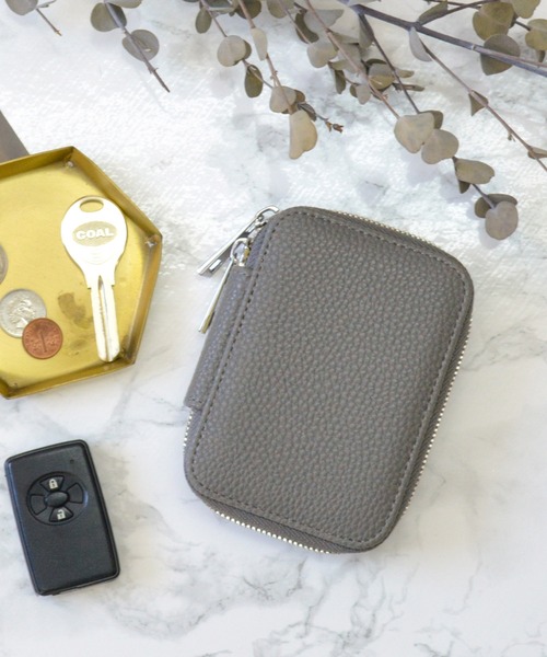 ALTROSE(アルトローズ)の「スマートキー 2個 ダブル スマートキーケース アゲート(キーケース/キーアクセサリー・レディース・ブラック/ブラウン/ブルー/グレー/チャコール/ミント/ピンク・FREE)」の4枚目の写真