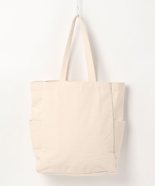 SPINNS(スピンズ)の「ロゴデザインキャンバストートバッグ(トートバッグ・レディース・ホワイト×ブルー/ブルー・ONESIZE)」の3枚目の写真