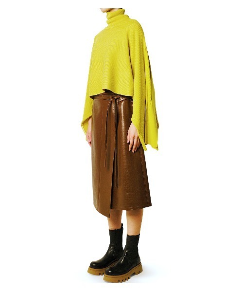 美品 LE CIEL BLEU ルシェルブルー Rib Cropped Knit Tops ドルマン クロップド リブニット プルオーバー 23A61306 36 ブラック レディース 古着 中古 LE CIEL BLEU BLEU(ルシェルブルー) RIB CROPPED KNIT TOPS