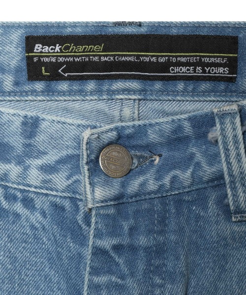 Back Channel(バックチャンネル)の「WASHED BAGGY DENIM(デニムパンツ・メンズ・ブラック/ブルー・MEDIUM/LARGE/X-LARGE)」の4枚目の写真