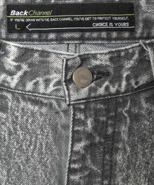 Back Channel(バックチャンネル)の「WASHED BAGGY DENIM(デニムパンツ・メンズ・ブラック/ブルー・MEDIUM/LARGE/X-LARGE)」の9枚目の写真