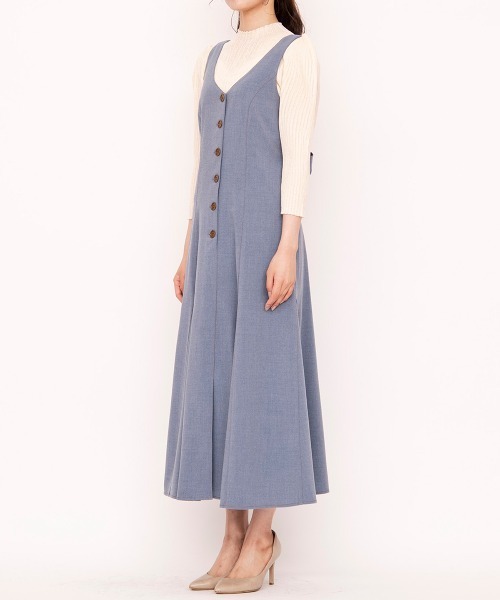 【新品】WILLSELECTION ジャンパースカート WILLSELECTION（ウィルセレクション）の「配色ステッチバック