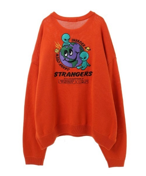 Candy Stripper（キャンディストリッパー）の「PLEASANT INVADER ニット（ニット/セーター・レディース・ブラック/オレンジ/パープル・2）」の17枚目の写真