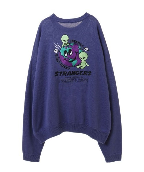 Candy Stripper（キャンディストリッパー）の「PLEASANT INVADER ニット（ニット/セーター・レディース・ブラック/オレンジ/パープル・2）」の19枚目の写真