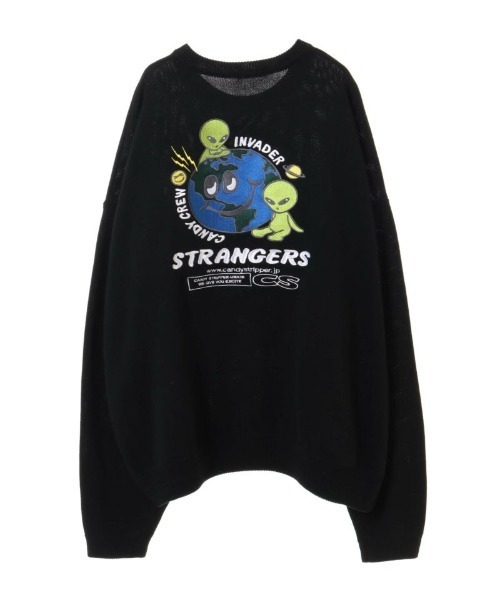 Candy Stripper（キャンディストリッパー）の「PLEASANT INVADER ニット（ニット/セーター・レディース・ブラック/オレンジ/パープル・2）」の21枚目の写真