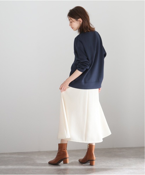 La TOTALITE（ラトータリテ）の「ロゴプリントプルオーバー【手洗い可能】（Tシャツ/カットソー・レディース・ネイビー/ベージュ・FREE）」の18枚目の写真