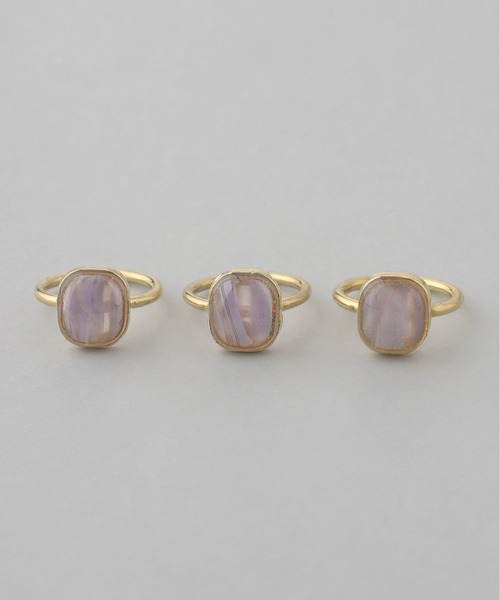 ANEMONE（アネモネ）の「マーブルカラープレートリング[3本セット]（リング・レディース・グレー/オレンジ/ホワイト・FREE）」の10枚目の写真