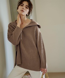 UR'S | ハーフジップニットプルオーバー(ニット/セーター)