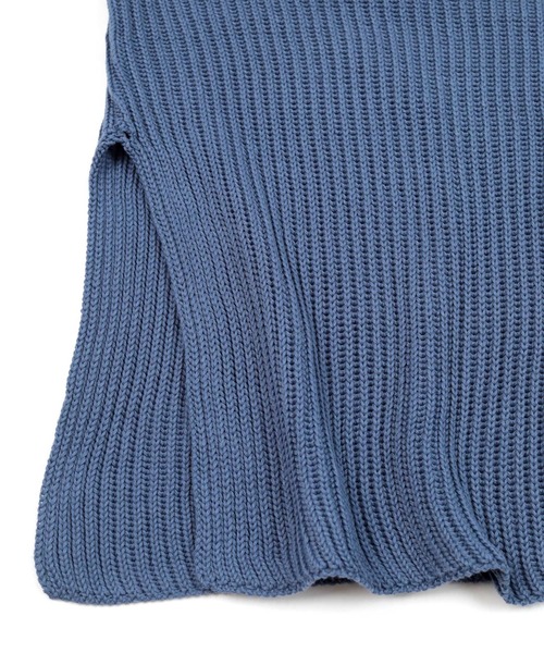 UR'S(ユアーズ)の「ハーフジップニットプルオーバー(ニット/セーター・レディース・モカ/アイボリー/ブルー・S/M/L)」の20枚目の写真