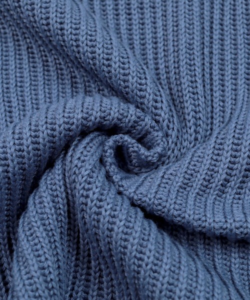 UR'S(ユアーズ)の「ハーフジップニットプルオーバー(ニット/セーター・レディース・モカ/アイボリー/ブルー・S/M/L)」の15枚目の写真