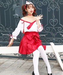 Malymoon（マリームーン）の「オフショル巫女コスチューム《ハロウィン