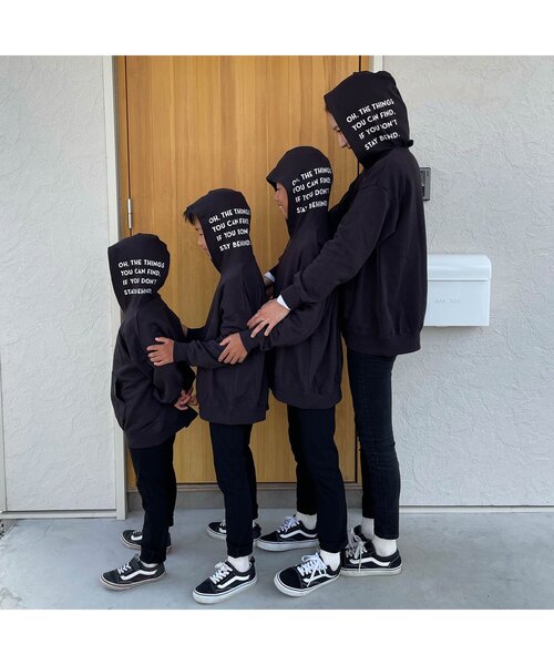 BREEZE by saori（ブリーズバイサオリ）の「WEB限定　フードロゴパーカー 大人用 by saori（パーカー・レディース・ブラック/カーキ/グレー・MEDIUM）」の5枚目の写真