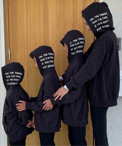 BREEZE by saori（ブリーズバイサオリ）の「WEB限定　フードロゴパーカー 大人用 by saori（パーカー・レディース・ブラック/カーキ/グレー・MEDIUM）」の12枚目の写真