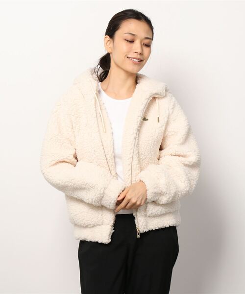 adidas（アディダス）の「シェルパ ジャケット [SHERPA JACKET] アディダスオリジナルス（ブルゾン・レディース・アイボリー/ブラック・SMALL/MEDIUM/LARGE/X-LARGE/XX-LARGE/X-SMALL）」の12枚目の写真