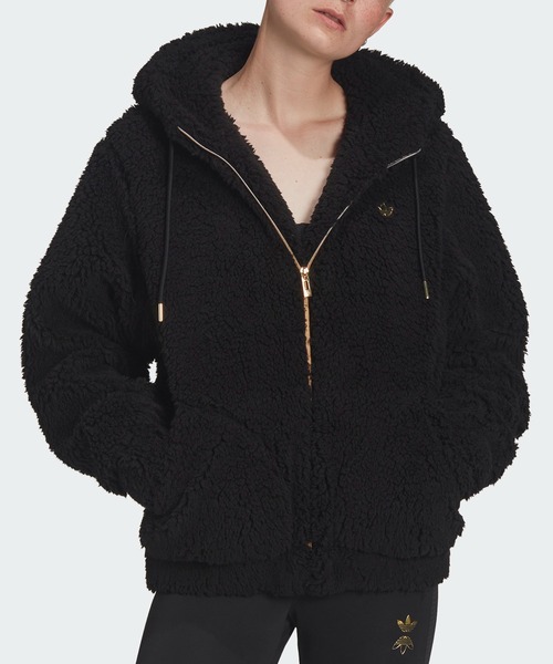 adidas（アディダス）の「シェルパ ジャケット [SHERPA JACKET] アディダスオリジナルス（ブルゾン・レディース・アイボリー/ブラック・SMALL/MEDIUM/LARGE/X-LARGE/XX-LARGE/X-SMALL）」の17枚目の写真