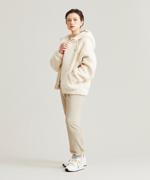 adidas（アディダス）の「シェルパ ジャケット [SHERPA JACKET] アディダスオリジナルス（ブルゾン・レディース・アイボリー/ブラック・SMALL/MEDIUM/LARGE/X-LARGE/XX-LARGE/X-SMALL）」の18枚目の写真