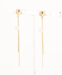 AMERICAN HOLIC（アメリカンホリック）の「パール&メタルバーピアス（ピアス（両耳用））」