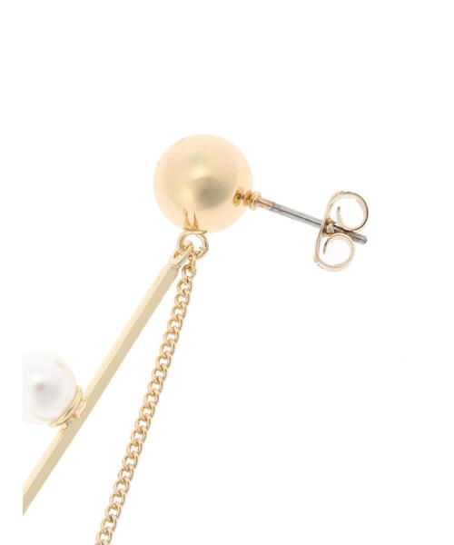 AMERICAN HOLIC（アメリカンホリック）の「パール&メタルバーピアス（ピアス（両耳用）・レディース・ゴールド/シルバー・FREE）」の6枚目の写真