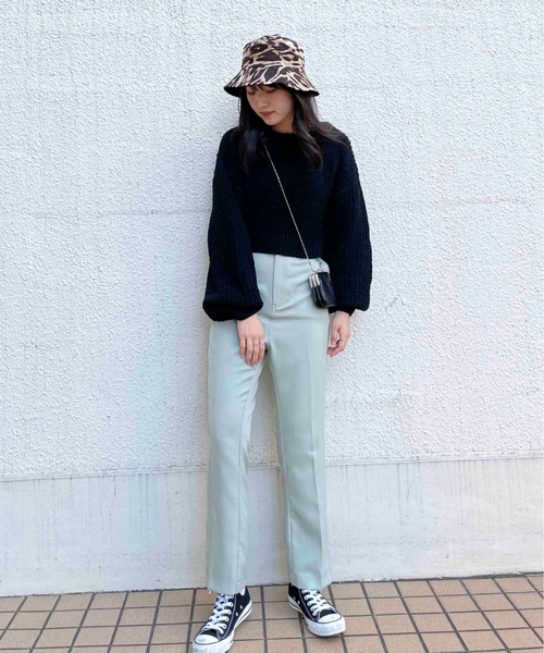 EPIMI E'PIMMY（エピミエピミー）の「前後2wayモールニットプルオーバー（ニット/セーター・レディース・ブラック/エンジ/ベージュ/オフホワイト/ブルー・MEDIUM）」の22枚目の写真