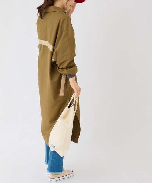 BONbazaar（ボンバザール）の「《360度可愛いアウター》オータムシャツコート（その他アウター・レディース・カーキ/チャコールグレー・FREE）」の12枚目の写真