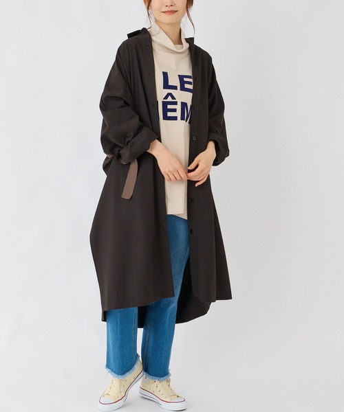 BONbazaar（ボンバザール）の「《360度可愛いアウター》オータムシャツコート（その他アウター・レディース・カーキ/チャコールグレー・FREE）」の21枚目の写真