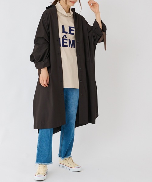 BONbazaar（ボンバザール）の「《360度可愛いアウター》オータムシャツコート（その他アウター・レディース・カーキ/チャコールグレー・FREE）」の22枚目の写真