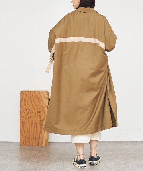 BONbazaar（ボンバザール）の「《360度可愛いアウター》オータムシャツコート（その他アウター・レディース・カーキ/チャコールグレー・FREE）」の17枚目の写真