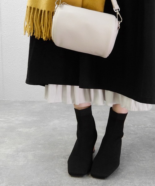 minia(ミニア)の「木目調ヒールニットブーツ ◆(ブーツ・レディース・ブラック/モカ・LL/S/L/M)」の18枚目の写真