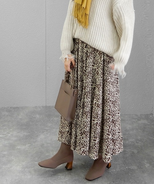 minia(ミニア)の「木目調ヒールニットブーツ ◆(ブーツ・レディース・ブラック/モカ・LL/S/L/M)」の21枚目の写真