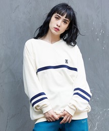 X-girl | CONTRAST LINE RIB TOP(Tシャツ/カットソー)
