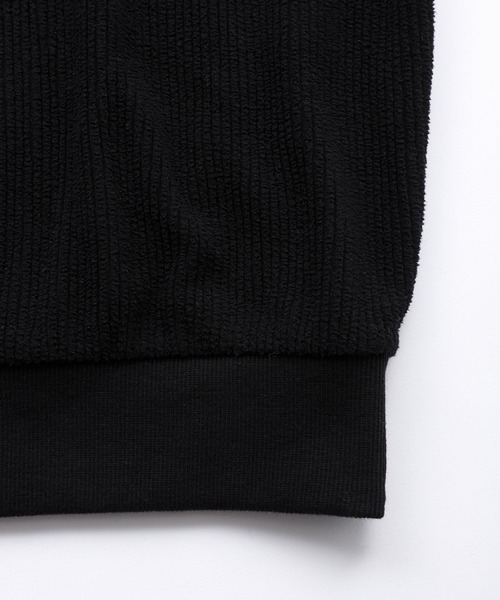 X-girl（エックスガール）の「CONTRAST LINE RIB TOP（Tシャツ/カットソー・レディース・ブルー/ブラック/ホワイト・M/S）」の10枚目の写真