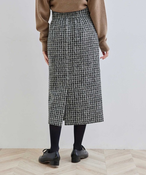 ROPE' PICNIC（ロペピクニック）の「ツイードアイラインスカート（スカート・レディース・ブラック/サックスブルー・40/38/36）」の14枚目の写真