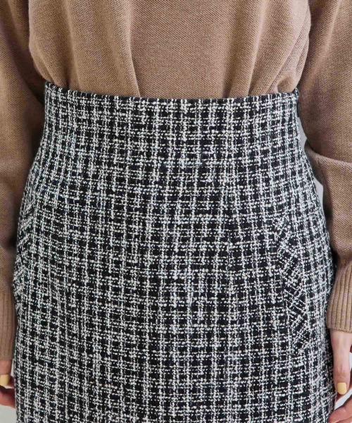 ROPE' PICNIC（ロペピクニック）の「ツイードアイラインスカート（スカート・レディース・ブラック/サックスブルー・40/38/36）」の16枚目の写真