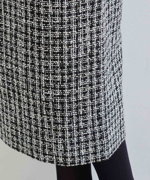 ROPE' PICNIC（ロペピクニック）の「ツイードアイラインスカート（スカート・レディース・ブラック/サックスブルー・40/38/36）」の11枚目の写真