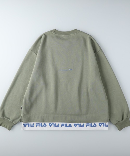 FILA（フィラ）の「【FILA】あったかレイヤードスウェット（スウェット・レディース・グリーン/オフホワイト/ブラック・M/L）」の21枚目の写真