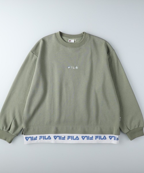 FILA（フィラ）の「【FILA】あったかレイヤードスウェット（スウェット・レディース・グリーン/オフホワイト/ブラック・M/L）」の20枚目の写真