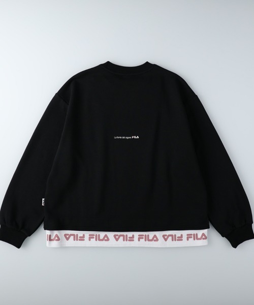 FILA（フィラ）の「【FILA】あったかレイヤードスウェット（スウェット・レディース・グリーン/オフホワイト/ブラック・M/L）」の22枚目の写真