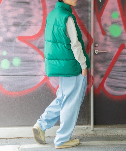 WEGO（ウィゴー）の「WEGO/パデッドベスト（ダウンベスト・メンズ・グリーン/ブラック・FREE）」の11枚目の写真