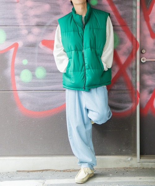 WEGO（ウィゴー）の「WEGO/パデッドベスト（ダウンベスト・メンズ・グリーン/ブラック・FREE）」の9枚目の写真