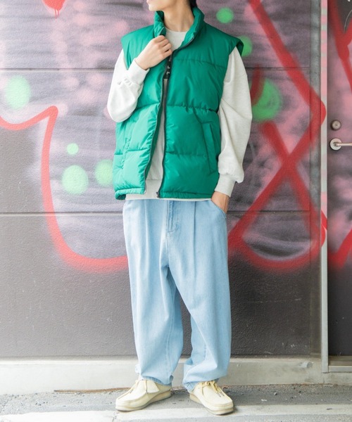 WEGO（ウィゴー）の「WEGO/パデッドベスト（ダウンベスト・メンズ・グリーン/ブラック・FREE）」の10枚目の写真