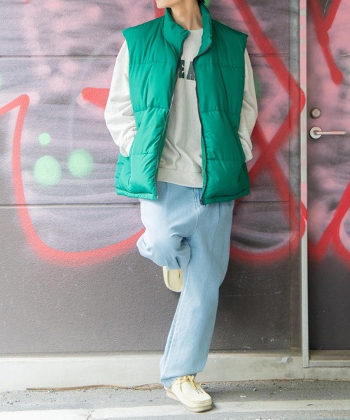 WEGO（ウィゴー）の「WEGO/パデッドベスト（ダウンベスト・メンズ・グリーン/ブラック・FREE）」の8枚目の写真