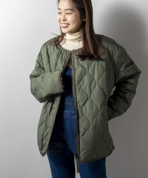 TAION(タイオン)の「【WEB限定】【TAION/タイオン】DOWN×BOA R/S LINER JACKET(ダウンジャケット/コート・メンズ・ブラック/オリーブ・LARGE/X-LARGE/XX-LARGE/MEDIUM)」の2枚目の写真