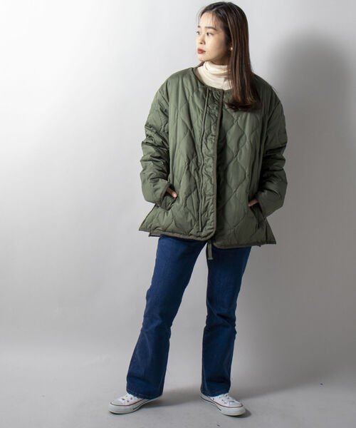 TAION(タイオン)の「【WEB限定】【TAION/タイオン】DOWN×BOA R/S LINER JACKET(ダウンジャケット/コート・メンズ・ブラック/オリーブ・LARGE/X-LARGE/XX-LARGE/MEDIUM)」の3枚目の写真