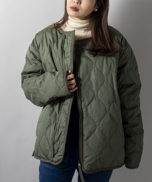 TAION(タイオン)の「【WEB限定】【TAION/タイオン】DOWN×BOA R/S LINER JACKET(ダウンジャケット/コート・メンズ・ブラック/オリーブ・LARGE/X-LARGE/XX-LARGE/MEDIUM)」の6枚目の写真